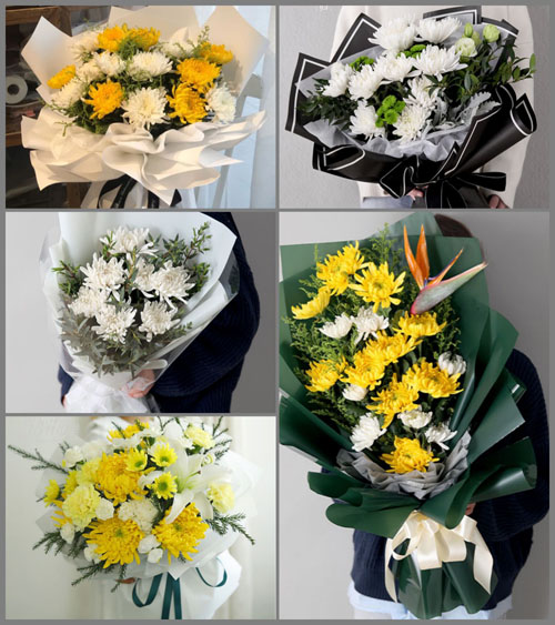 湖北黄冈市黄梅县濯港镇余显村白事花束代送